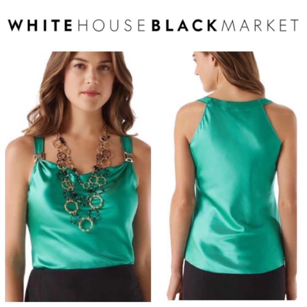 Emerald Green Silk Stretch Top